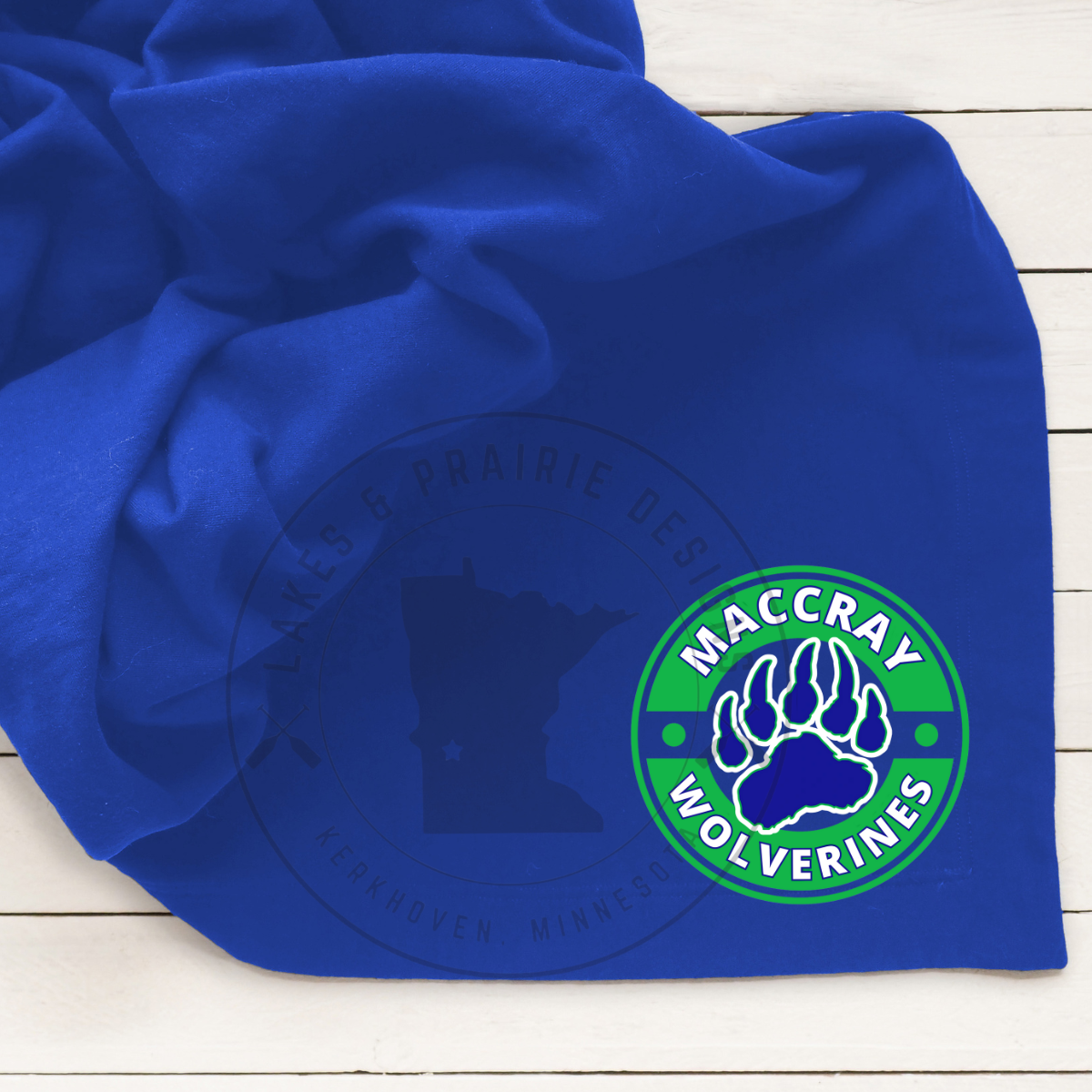 Circle Wolverines Blanket