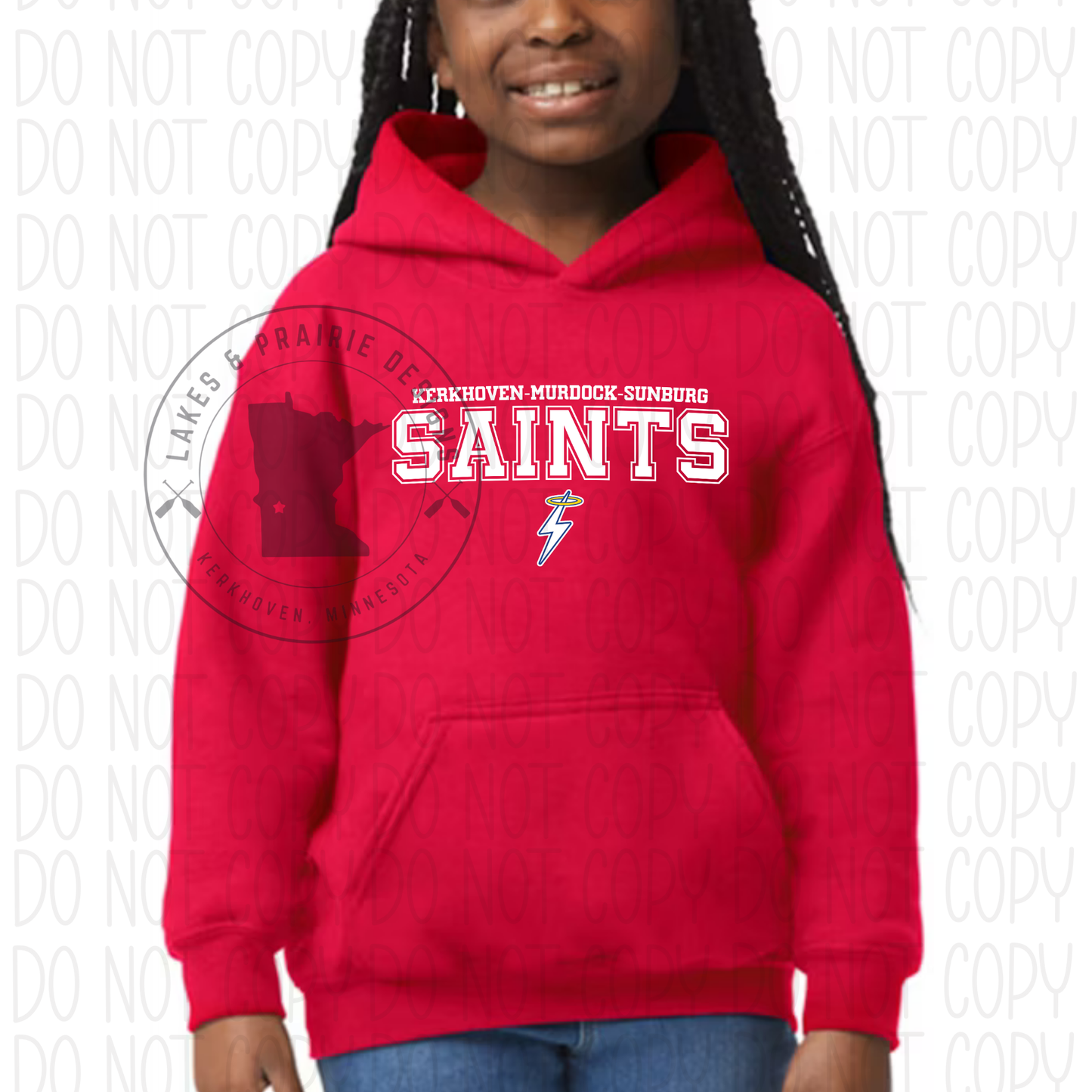 Varsity Font KMS Fighting Saints Youth Sizes