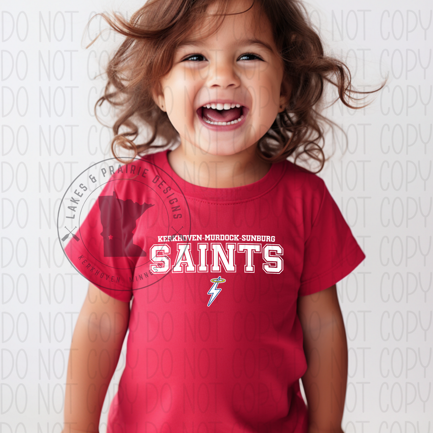 Varsity Font KMS Fighting Saints Toddler T-Shirt