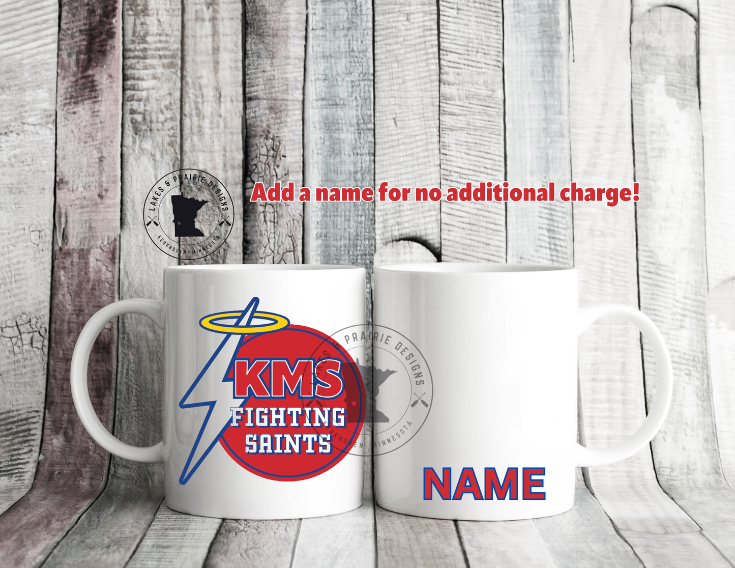 KMS Round Bolt Logo 15 oz. Ceramic Coffee Mug