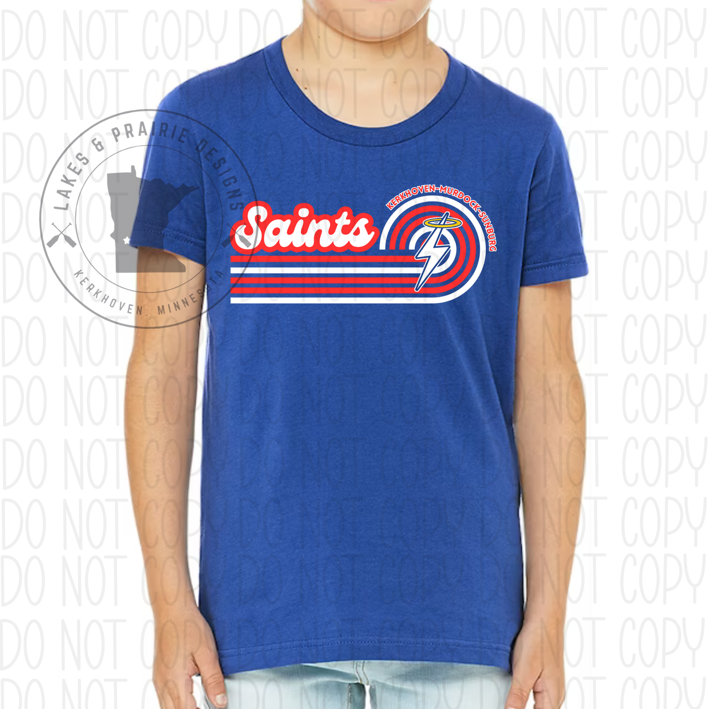 Retro Rainbow KMS Saints Youth Sizes