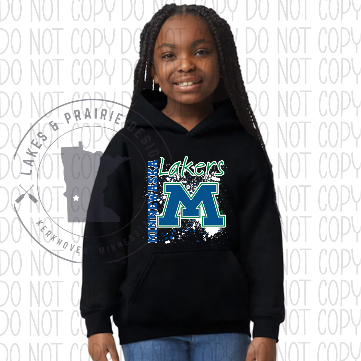 Splatter Minnewaska Lakers Youth Sizes