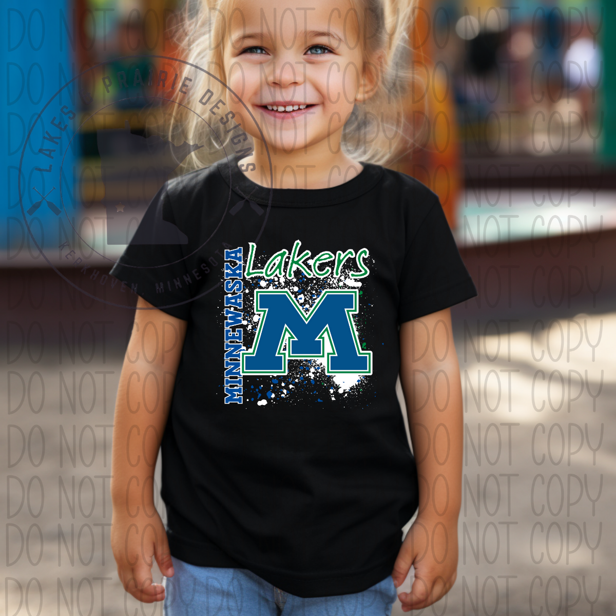 Splatter Minnewaska Lakers Toddler T-Shirt