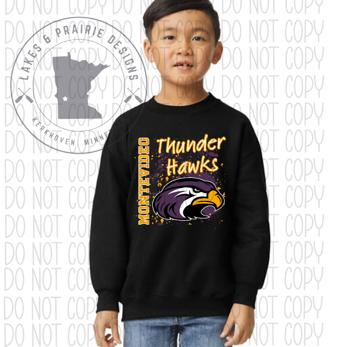 Splatter Montevideo Thunder Hawks Youth Size