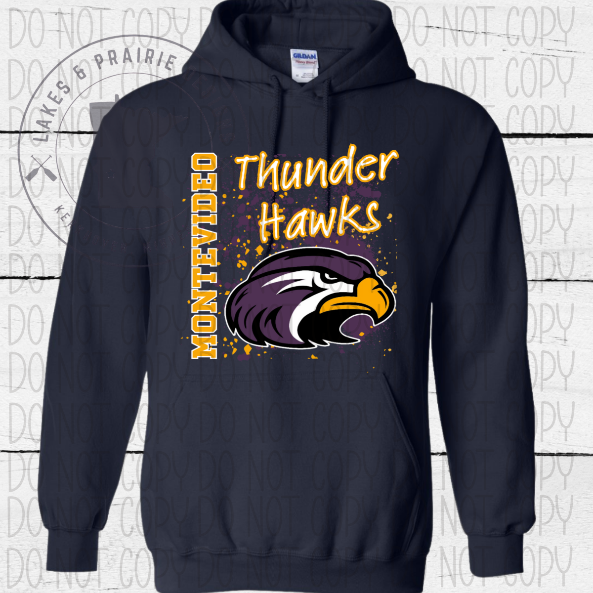 Splatter Montevideo Thunder Hawks Adult Apparel