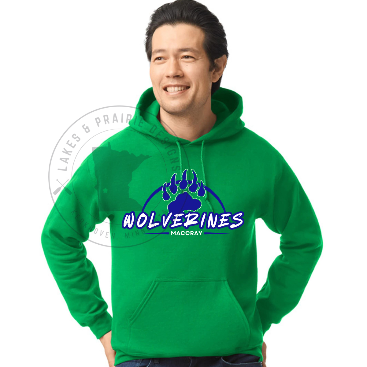 Half Circle Maccray Wolverines Adult Apparel