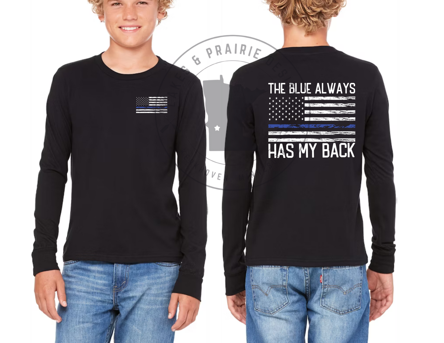 The Blue Always Has My Back Youth Apparel