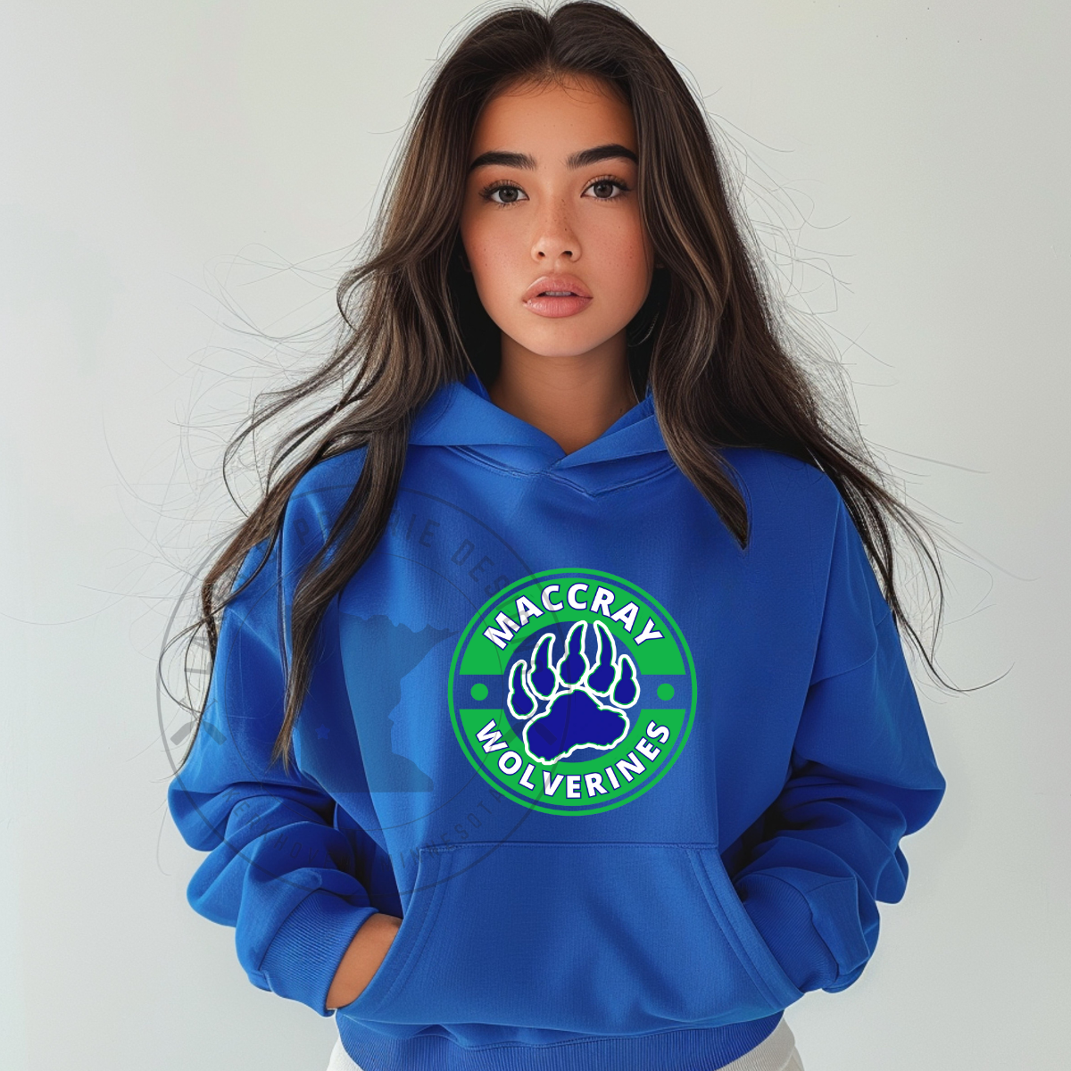 Circle Maccray Wolverines Adult Apparel