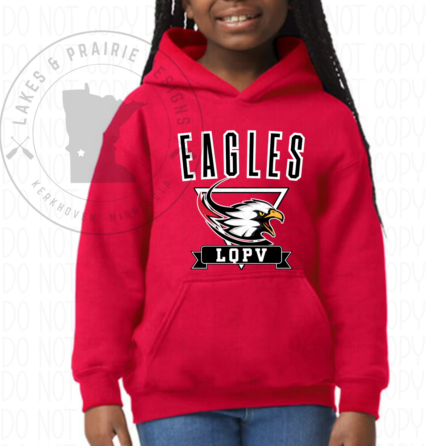 Vintage LQPV Eagles Youth Sizes
