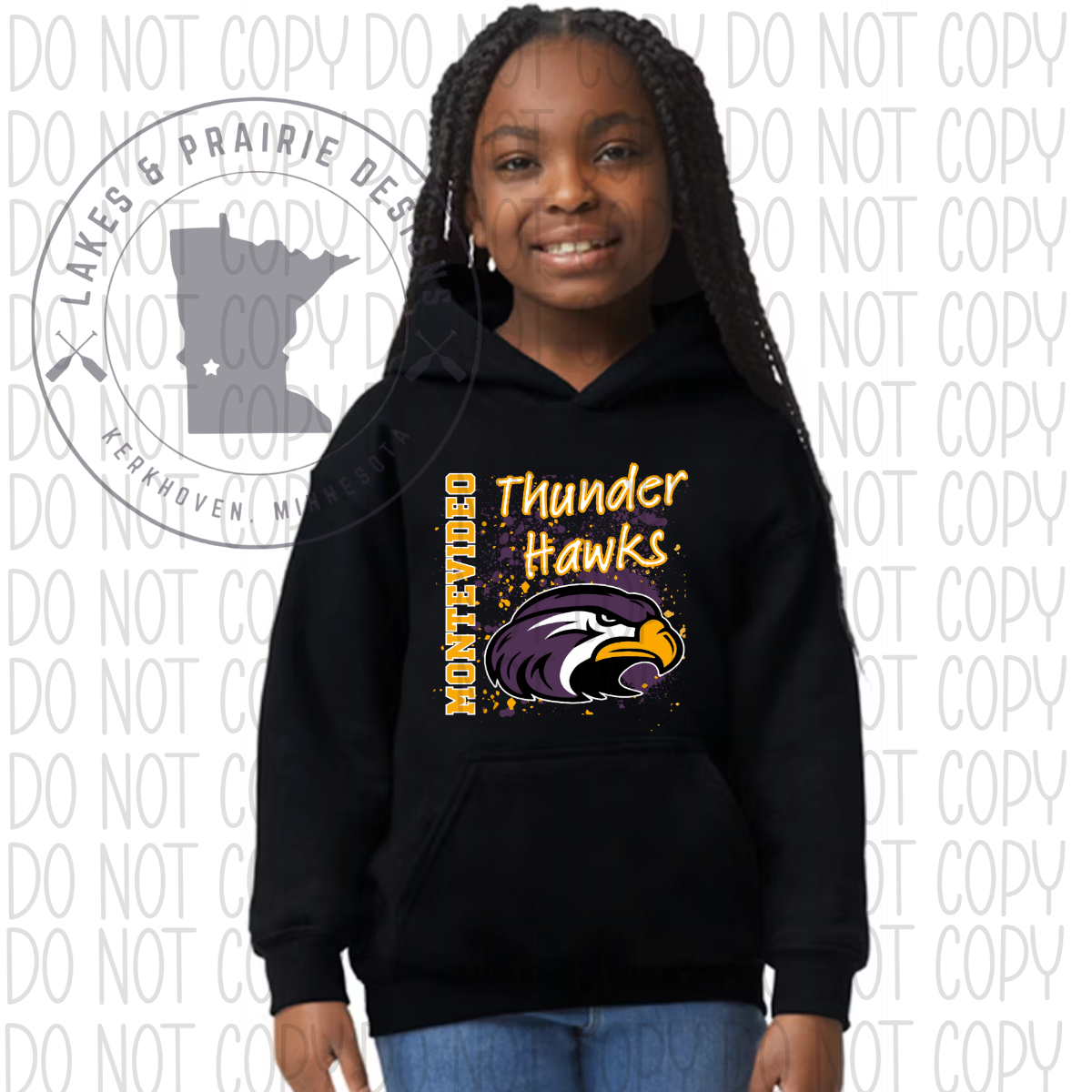 Splatter Montevideo Thunder Hawks Youth Size