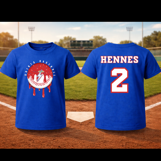 Personalized Saints Baseball Drip