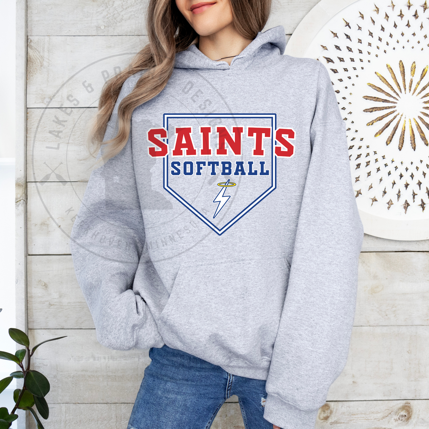 KMS Saints Softball Gildan Adult and Youth  Hoodie