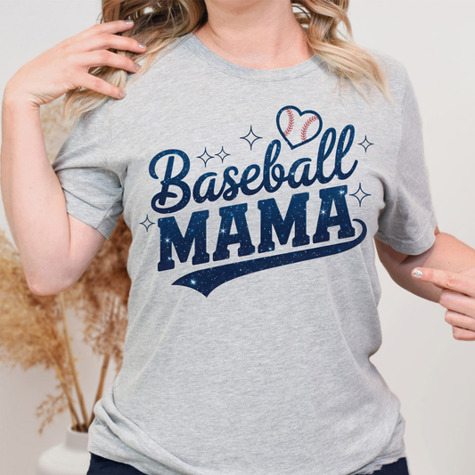 Baseball Mama Heart