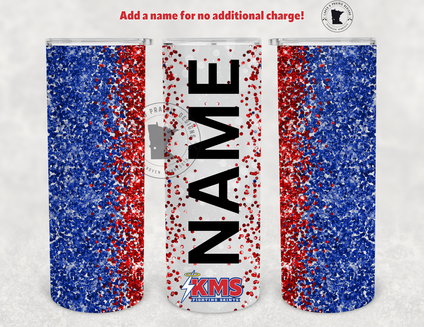 KMS Faux Glitter 20 oz. Tumbler