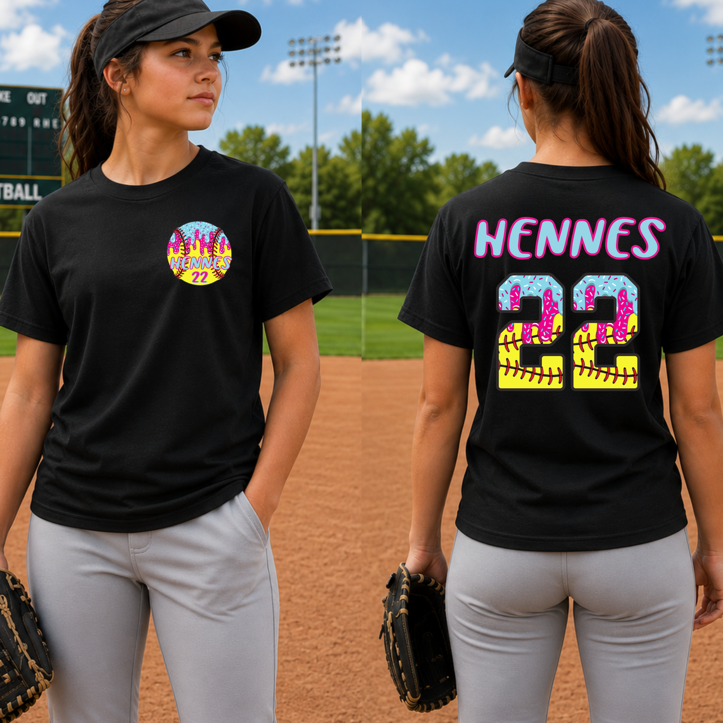Custom Softball Drip