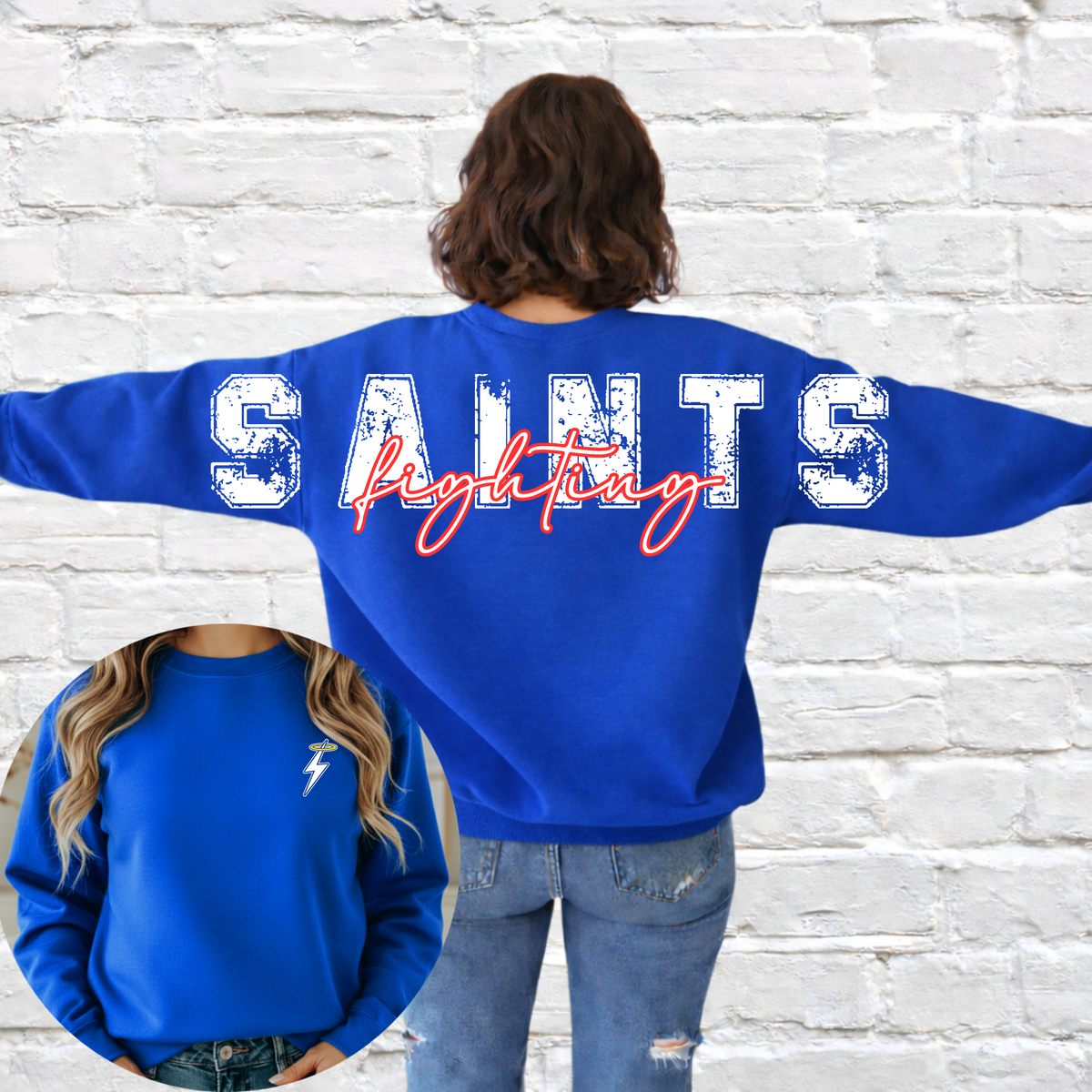 Saints School Oversized Back