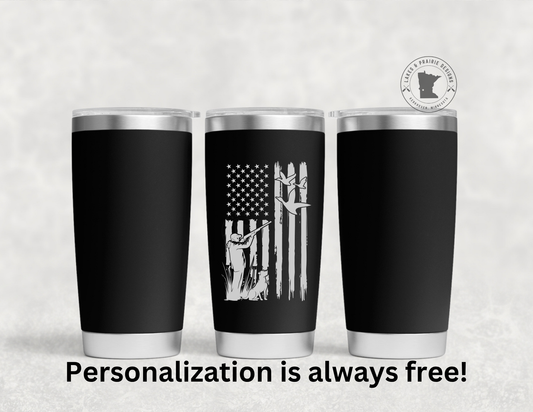Hunting Flag Engraved 20 oz. Tumbler