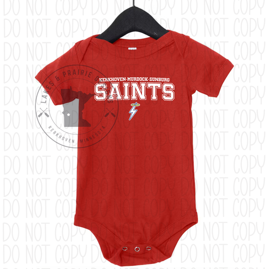 Varsity Font KMS Fighting Saints Infant