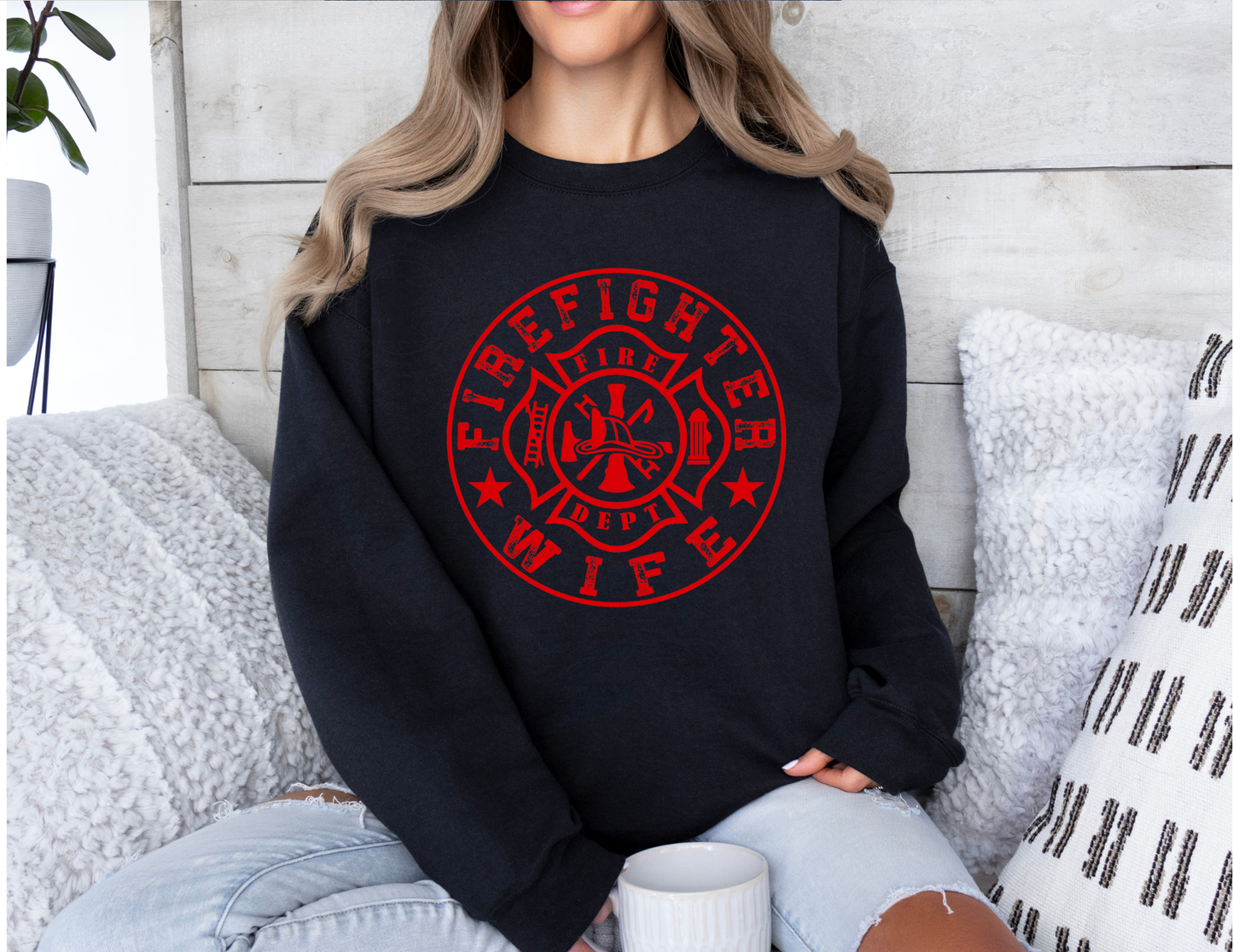 Round Firefighter Wife