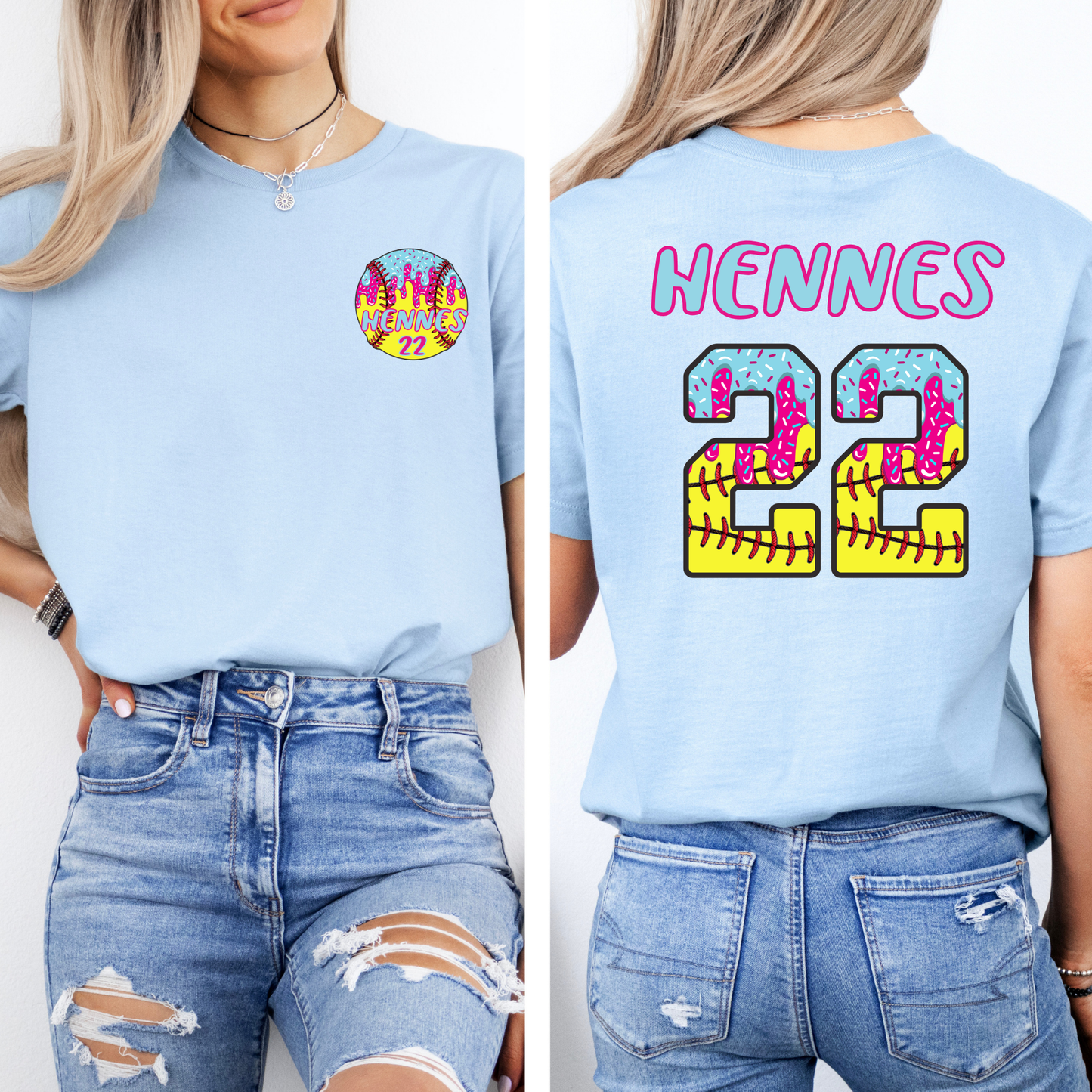 Personalized Softball Drip