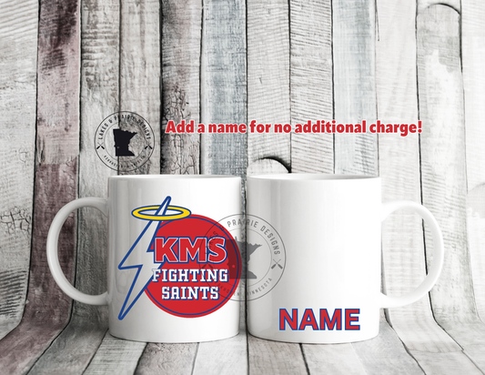 KMS Round Bolt Logo 15 oz. Ceramic Coffee Mug