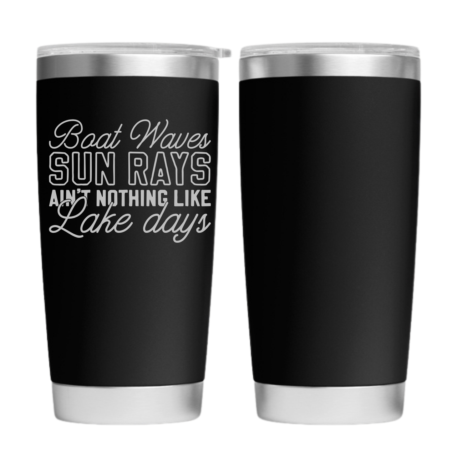 Boat Waves Run Rays Engraved 20 oz. Tumbler