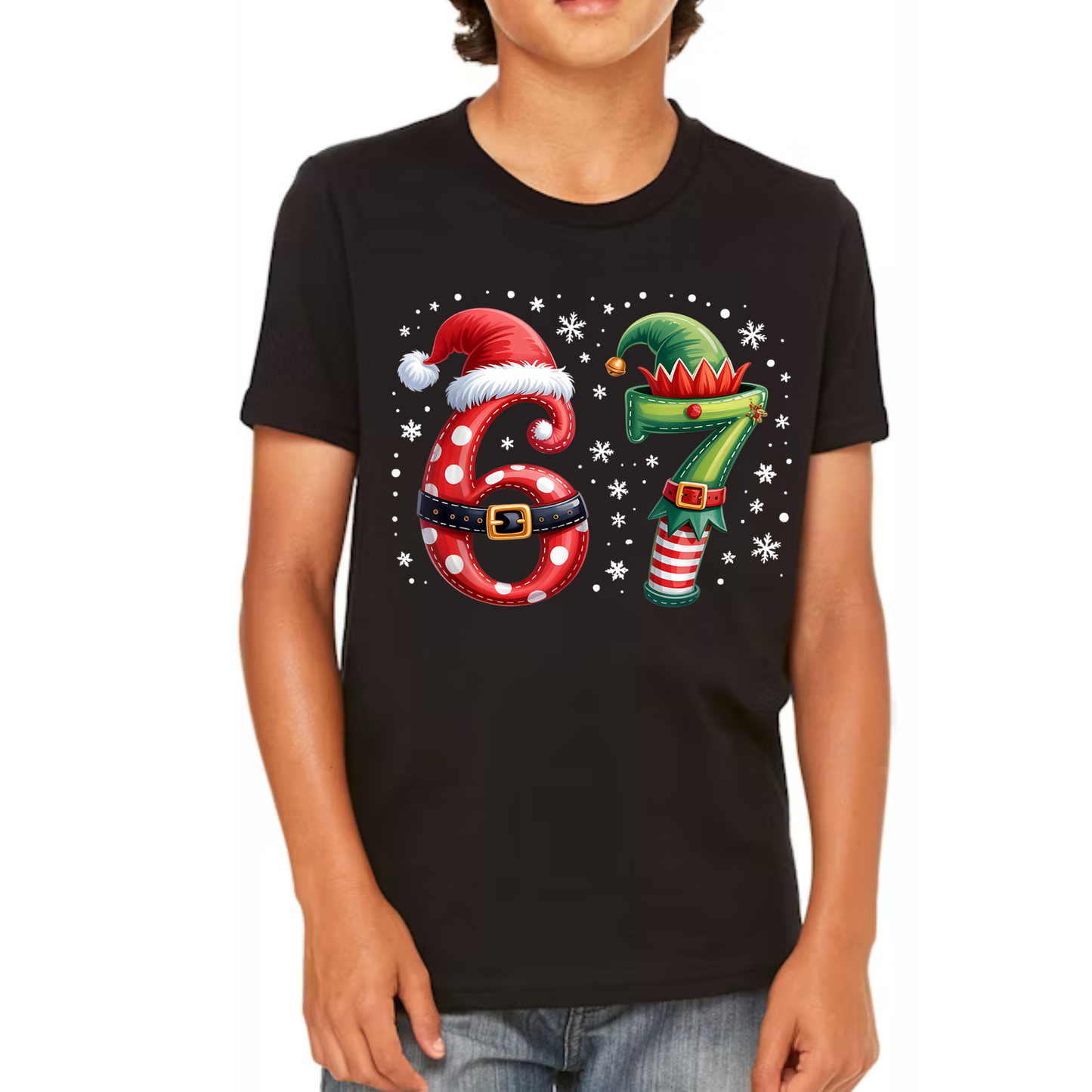 Six Seven  Santa, Elf and Snow