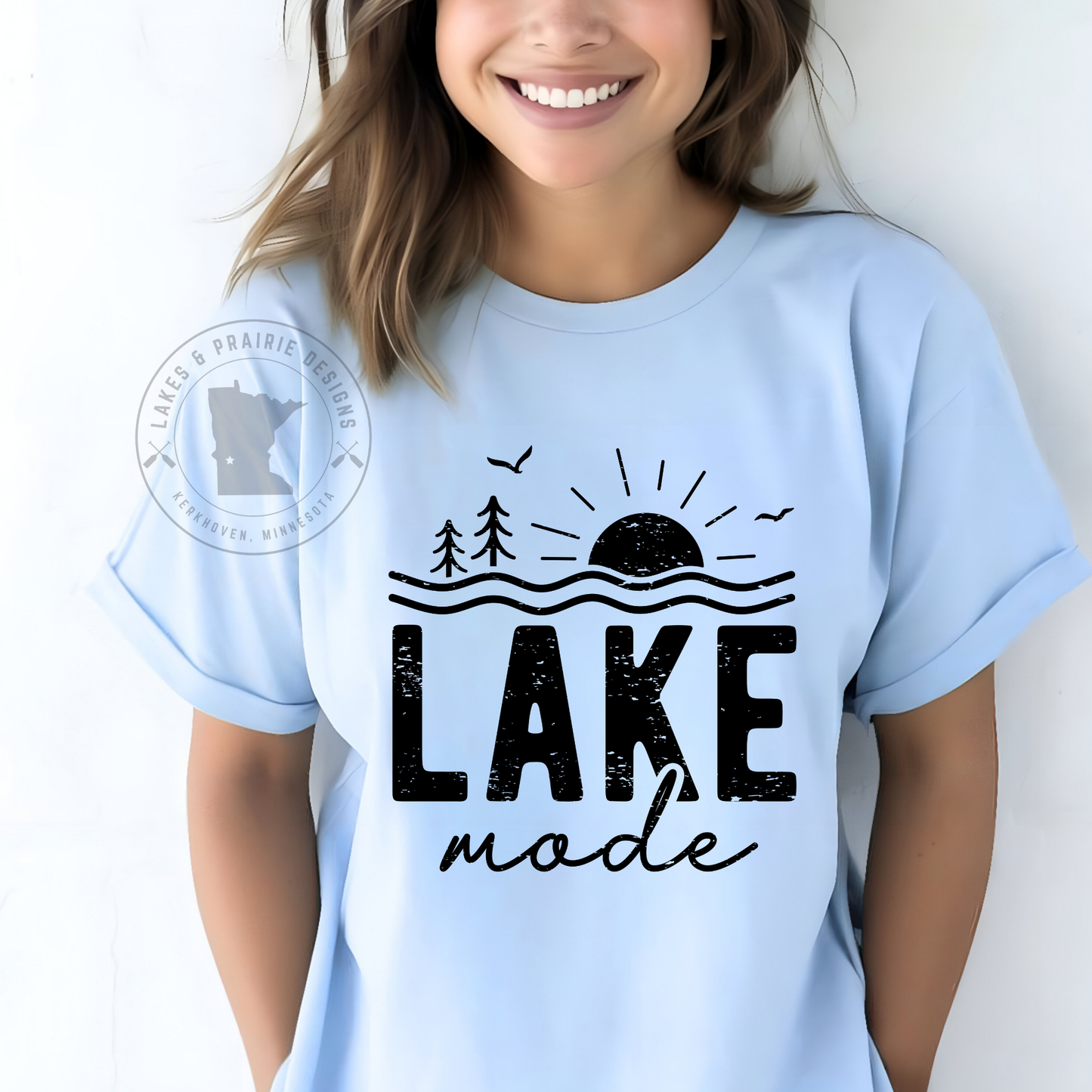 Lake Mode- trees, sun, lake