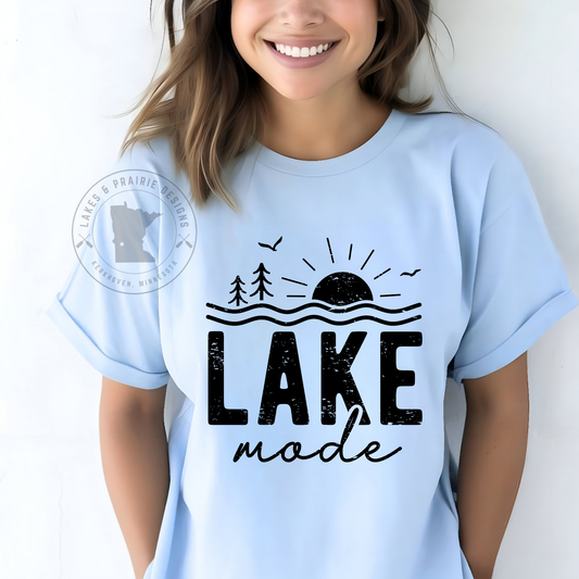 Lake Mode- trees, sun, lake