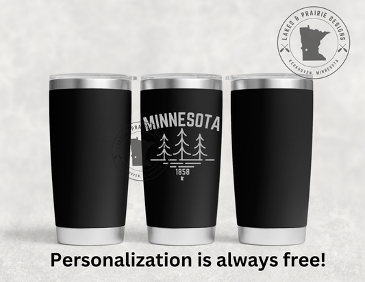 Minnesota Engraved 20 oz. Tumbler