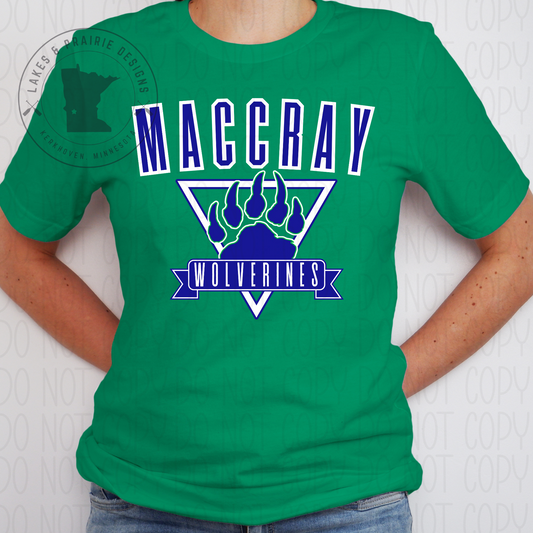 Vintage Maccray Wolverines Adult Apparel