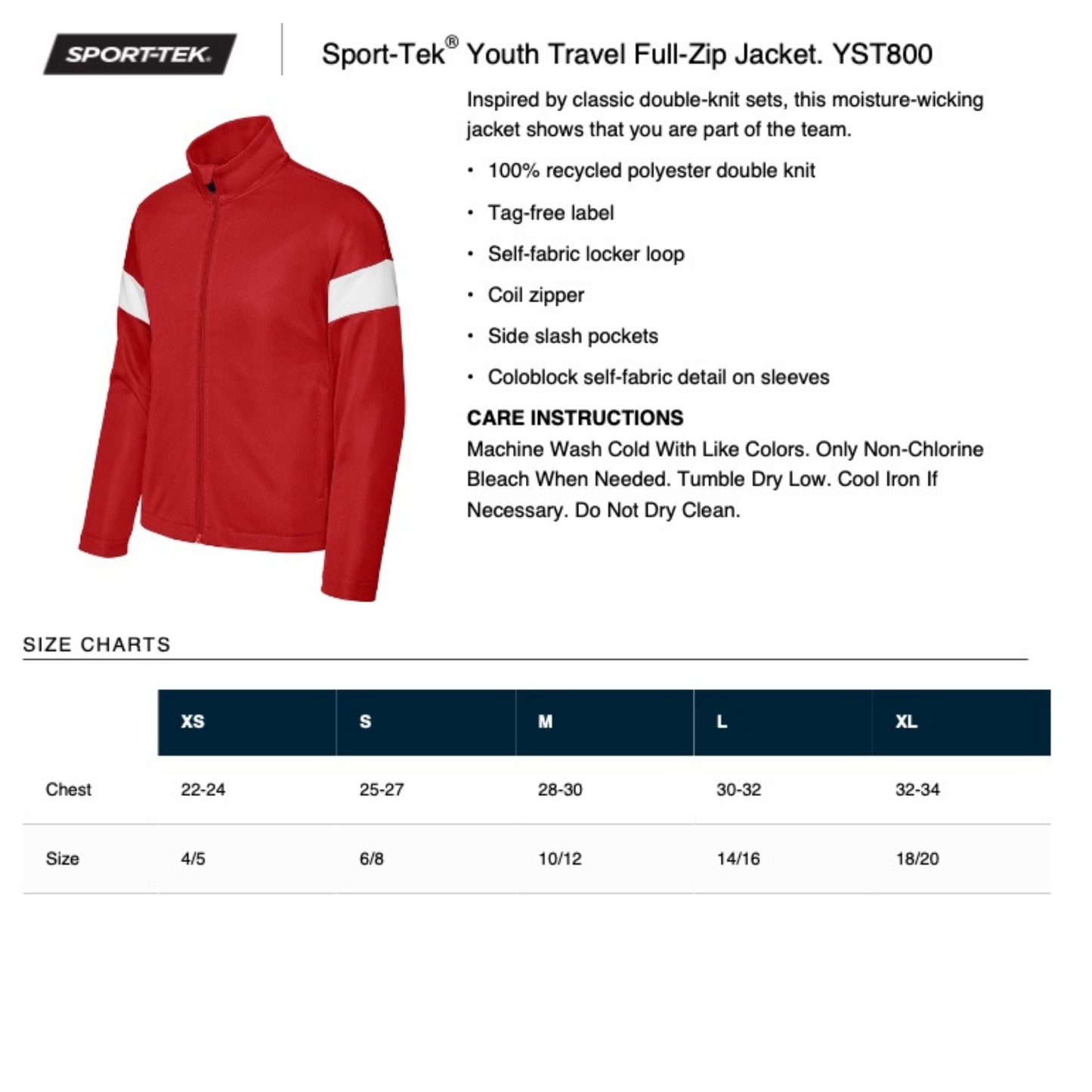 KMS 3-6th Softball Youth Traavel Jacket