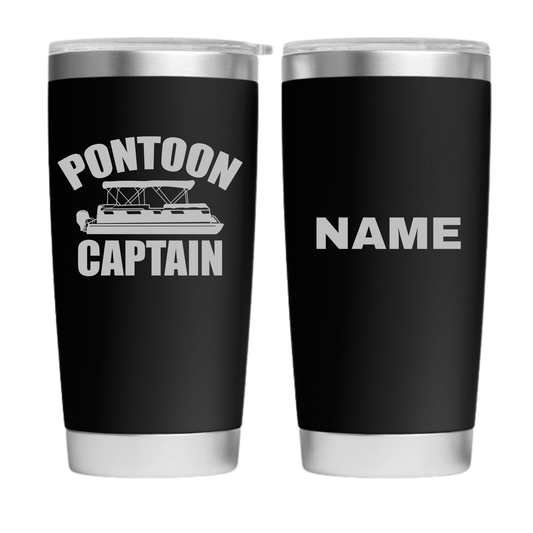 Pontoon Captain Engraved 20 oz. Tumbler