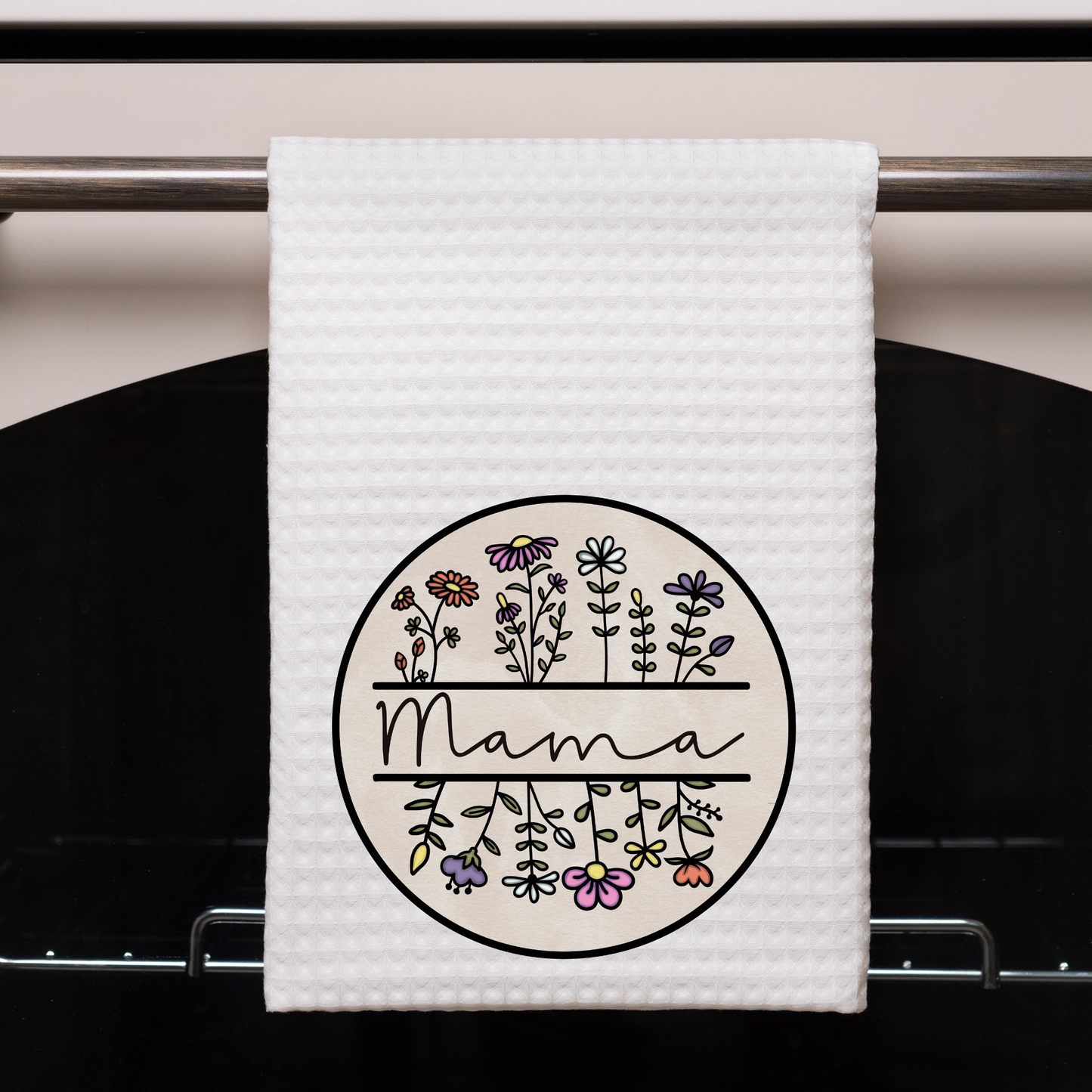 Floral Mama Dish Towel