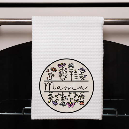 Floral Mama Dish Towel