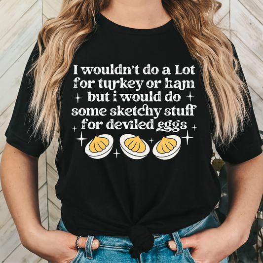 Sketchy stuff for deviled eggs