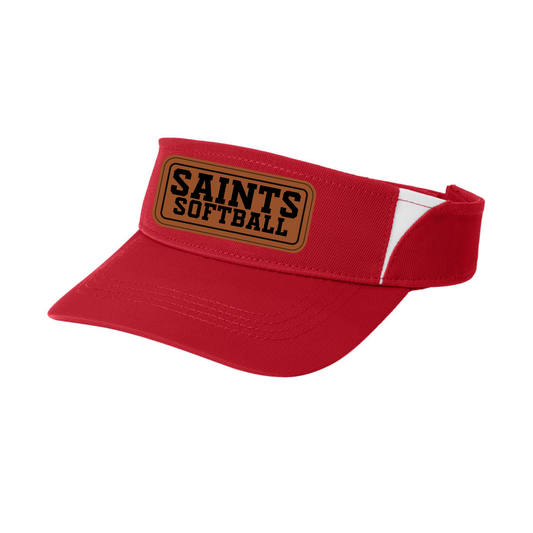 KMS Softball Leather Patch Visor