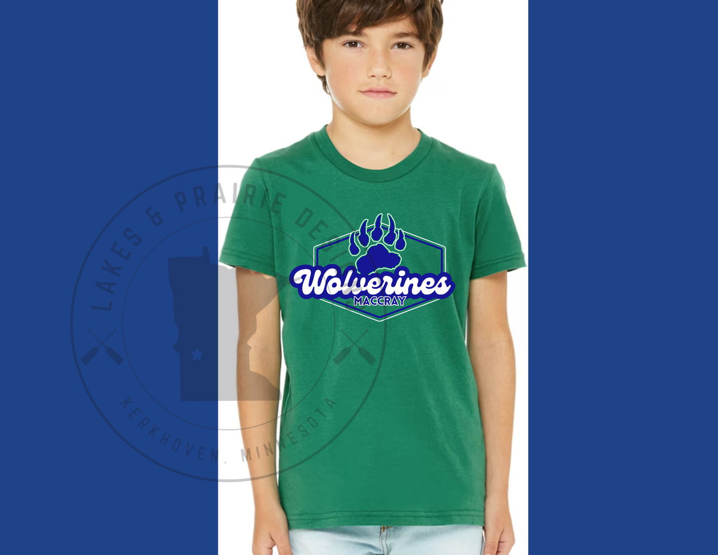 Retro Maccray Wolverines Youth Sizes