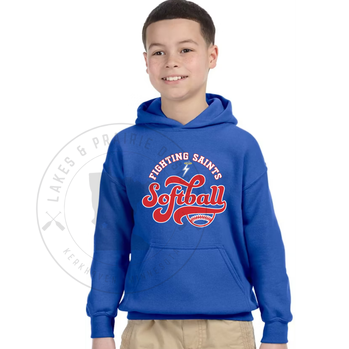 KMS Saints Softball 2 Gildan Adult and Youth  Hoodie