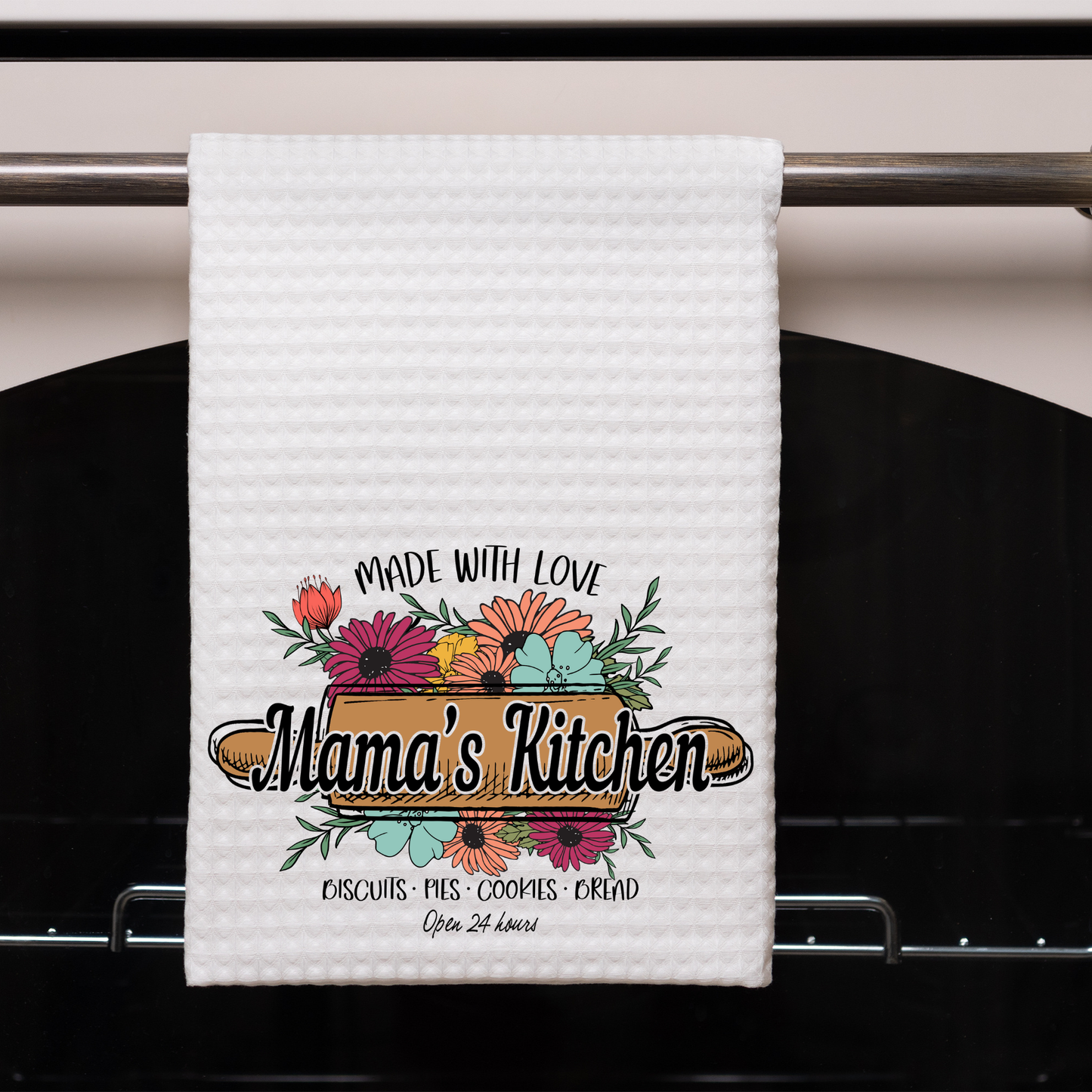 Mama's Kitchen Made with Love Dish Towel