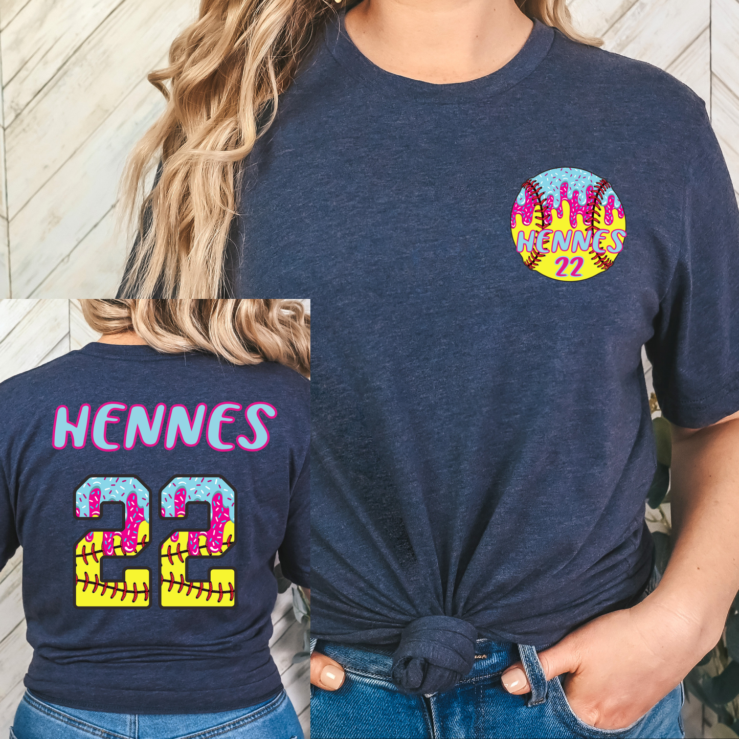 Personalized Softball Drip