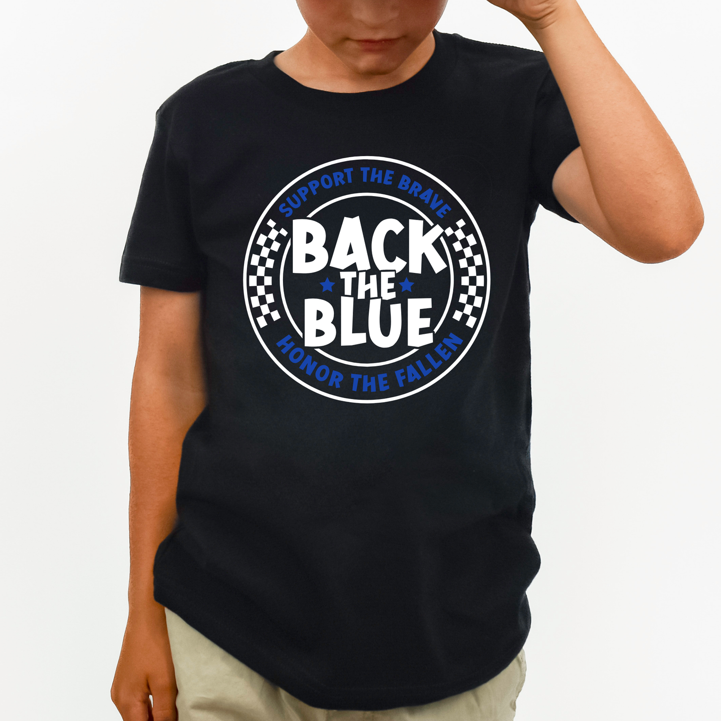 Checked Back the Blue