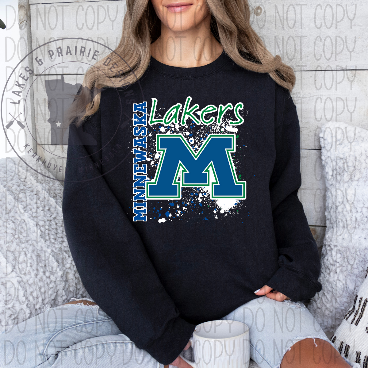 Splatter Minnewaska Lakers Adult Apparel