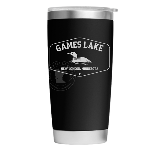 Custom Lake Loon Engraved 20 oz. Tumbler