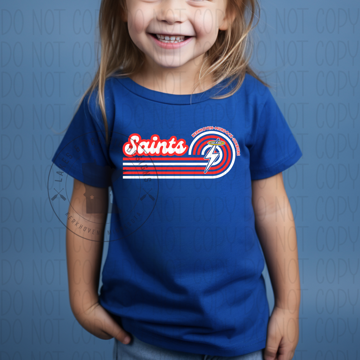 Retro Rainbow KMS Saints Toddler T-Shirt
