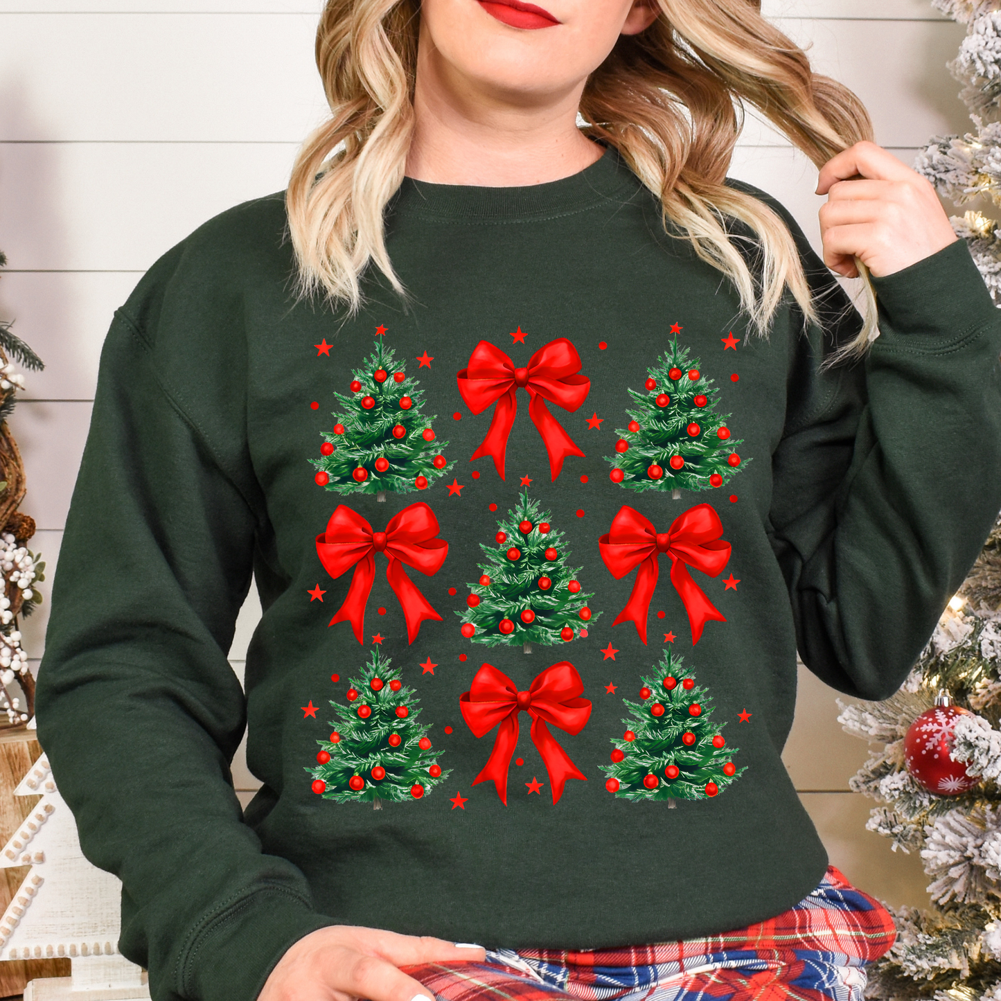 Christmas Coquette with trees