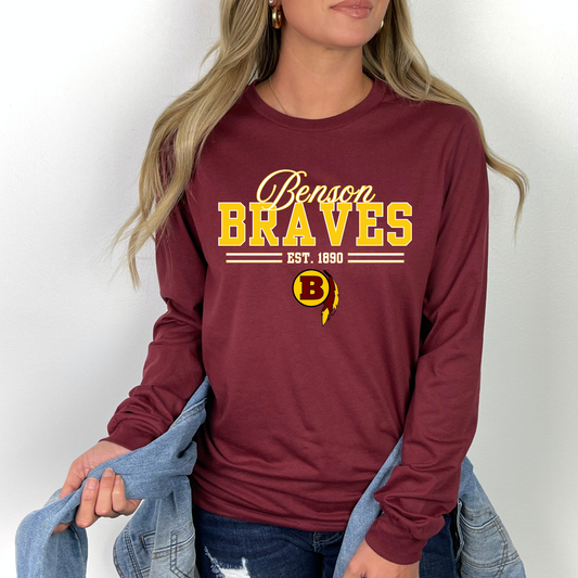 Cursive Script Braves Apparel