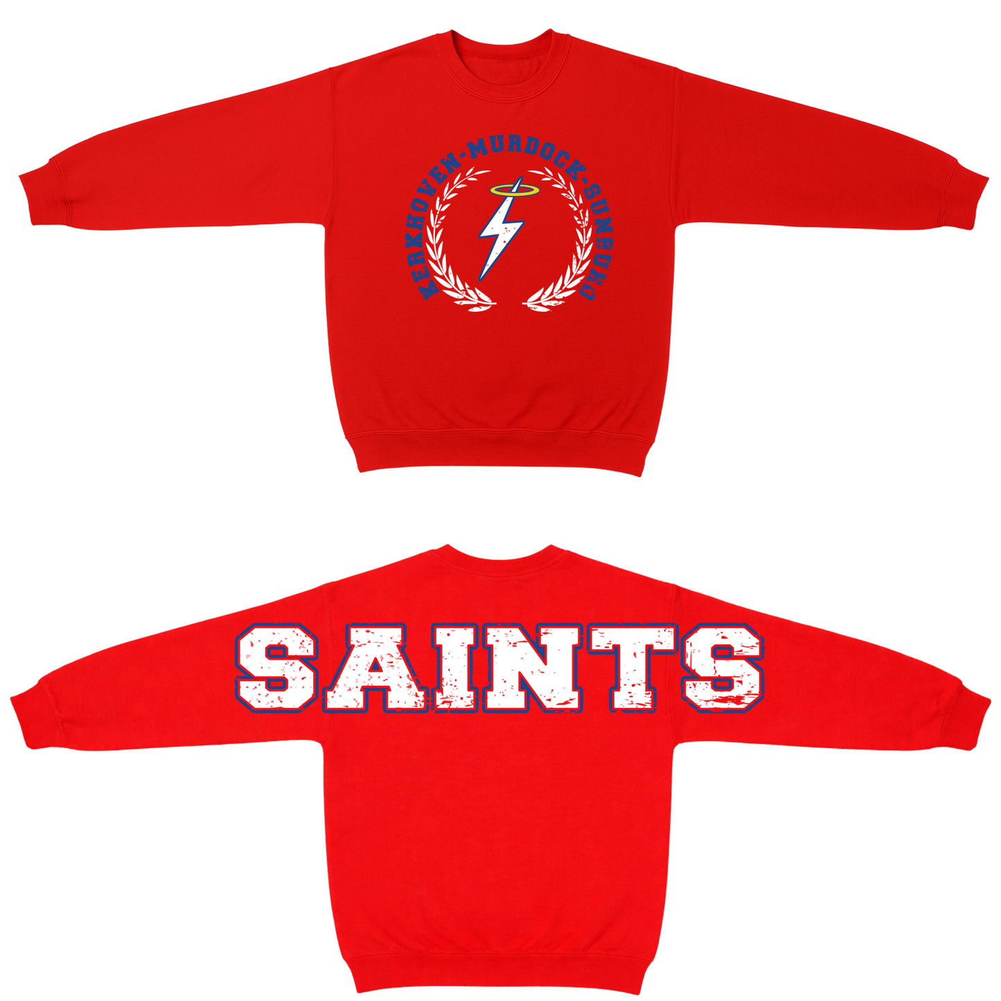 Oversized Saints Crewneck Sweatshirt Big Front