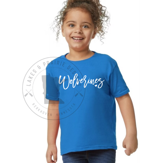 Cursive Maccray Wolverines Toddler