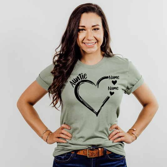 Custom Auntie Heart